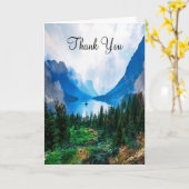 Rustic Country Mountains Natuur Weddenschap Hartel Kaart (Gele Bloem)