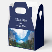 Rustic Country Mountains Schilderachtig Natuur Wed Bedankdoosjes (Geopend)