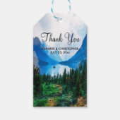 Rustic Country Mountains Schilderachtig Natuur Wed Cadeaulabel (Voorkant)