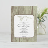 Rustic Country Party Uitnodiging (Staand voorkant)