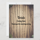 Rustic Country Path Save the Date Photo Card (Achterkant)