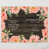 Rustic Country Peony Barn Wood Wedding (Voorkant)