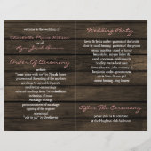 Rustic Country Peony Barn Wood Wedding (Achterkant)
