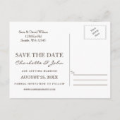 Rustic Country Peony Barn Wood Wedding Aankondigingskaart (Achterkant)