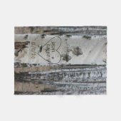 Rustic Country personaliseerde zijn en haar namen Fleece Deken (Voorkant (Horizontaal))