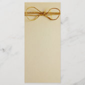 Rustic Country Printed Twine Bow Wedding Programme Programmakaart (Achterkant)