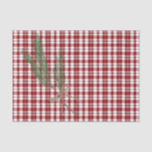 Rustic Country Pset met Evergreen Sprig Tissuepapier (Voorkant)