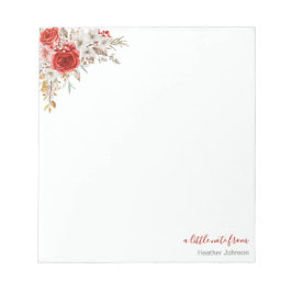 Rustic Country Roos Custom Notitieblok