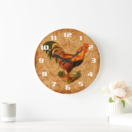 Rustic Country Rooster Kitchen Grote Klok (Huis)