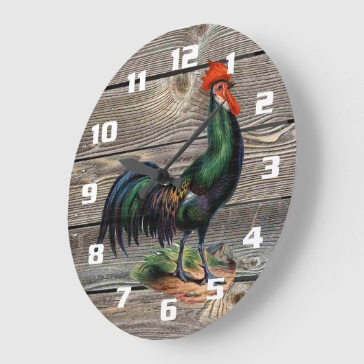 Rustic Country Rooster Kitchen Grote Klok (Hoek)