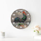 Rustic Country Rooster Kitchen Grote Klok (Huis)