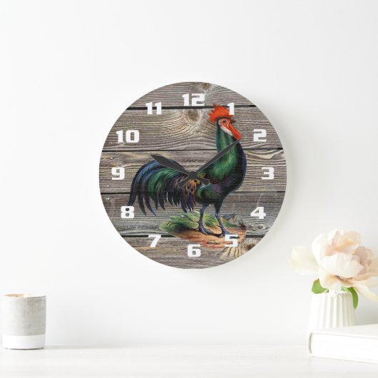 Rustic Country Rooster Kitchen Grote Klok (Huis)