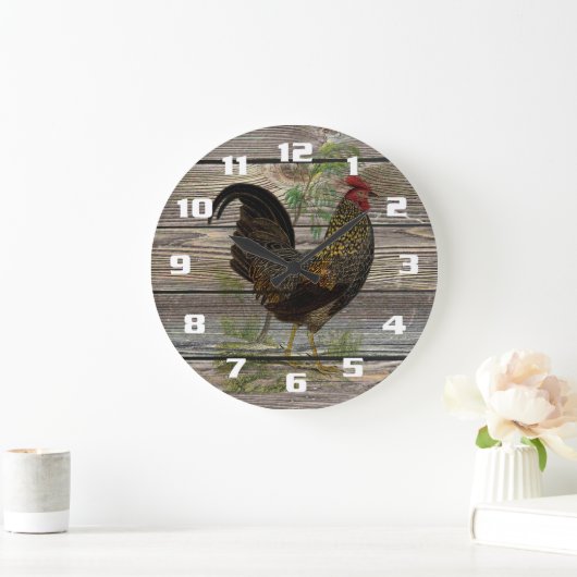 Rustic Country Rooster Kitchen Grote Klok (Huis)