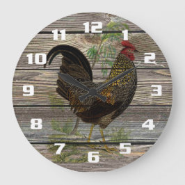Rustic Country Rooster Kitchen Grote Klok