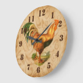 Rustic Country Rooster  Kitchen Grote Klok (Hoek)