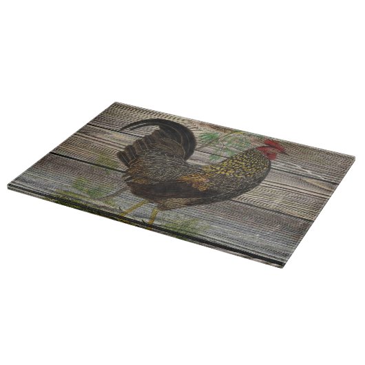 Rustic Country Rooster Kitchen Snijplank (Hoek)