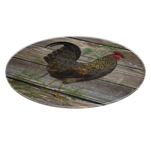 Rustic Country Rooster Kitchen Snijplank (Hoek)