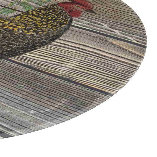 Rustic Country Rooster Kitchen Snijplank (Hoek)