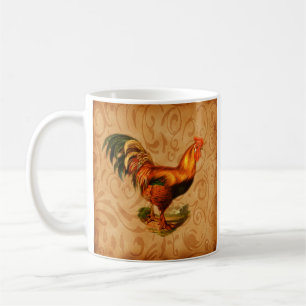 Rustic Country Rooster Koffiemok