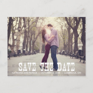 Rustic Country Save the Date Announounding Briefka Aankondigingskaart