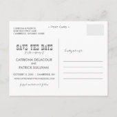Rustic Country Save the Date Announounding Briefka Aankondigingskaart (Achterkant)
