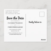 Rustic Country Save the Date Floral Announance Briefkaart (Achterkant)