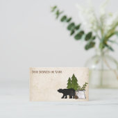 Rustic Country Silhouette Beer Visitekaartje (Staand voorkant)