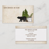 Rustic Country Silhouette Beer Visitekaartje (Voorkant / Achterkant)