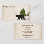 Rustic Country Silhouette Beer Visitekaartje (Voorkant / Achterkant)