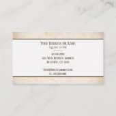 Rustic Country Silhouette Moose Visitekaartje (Achterkant)