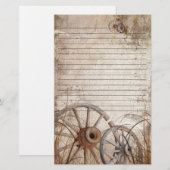 Rustic country stationery briefpapier (Voorkant / Achterkant)