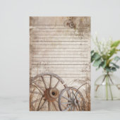Rustic country stationery briefpapier (Staand voorkant)