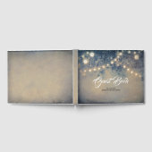 Rustic Country String Lights Wedding Gastenboek (Volledig)