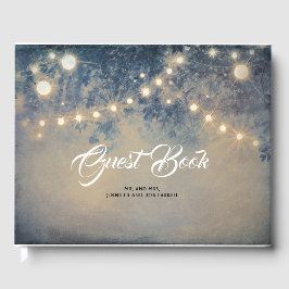 Rustic Country String Lights Wedding Gastenboek