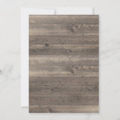 Rustic Country String of Lights Wedding Kaart (Achterkant)