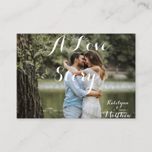 Rustic Country Style Custom Wedding Photo Uitnodig Informatiekaartje (Voorkant)