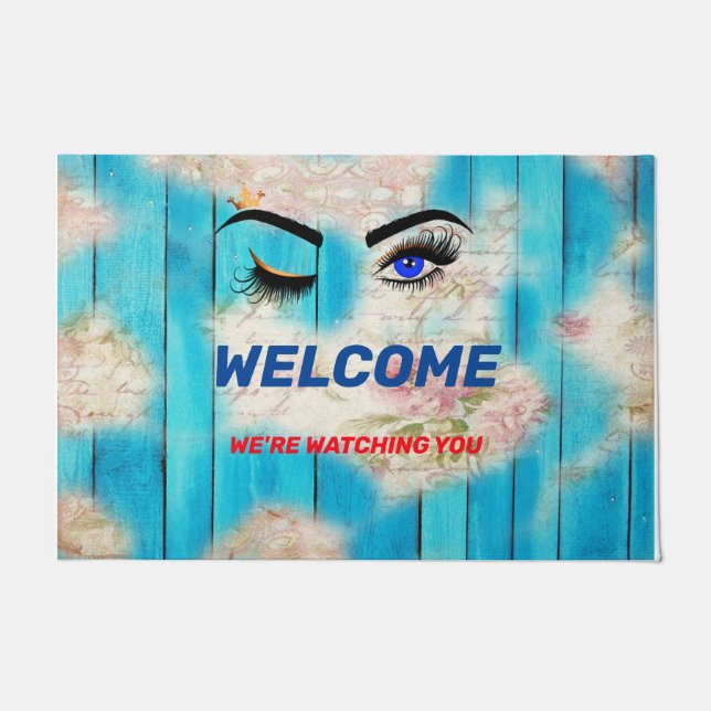 Rustic Country-Style We kijken naar je deurmat (Voorkant)