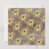 Rustic Country Sunflower Moving Announding Kaart (Achterkant)