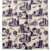 Rustic Country Toile Douchegordijn (Voorkant)