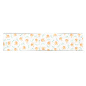 Rustic Country Watercolor Pumpkins & Laurels Korte Tafelloper (Horizontaal)