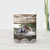 Rustic Country Wedding Bedankt (Voorkant)