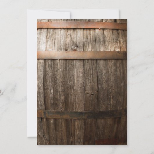 Rustic Country Wedding | Greenery Leaves Kaart (Achterkant)