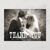 Rustic Country Wedding Hartelijk dank Briefkaart - (Voorkant)