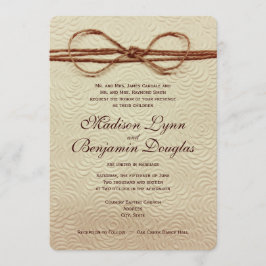 Rustic Country Wedding Invitations Kaart