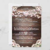 Rustic Country Wedding Kaart (Voorkant)