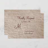 Rustic Country Wedding RSVP-kaarten RSVP Kaartje (Voorkant / Achterkant)
