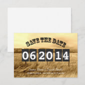 Rustic Country Wedding Save the Date Announements (Voorkant / Achterkant)
