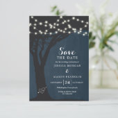 Rustic Country Wedding Save the Date Card Kaart (Staand voorkant)