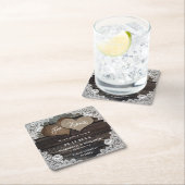 Rustic Country Wedding Save the Date Onderzetters (Insitu)