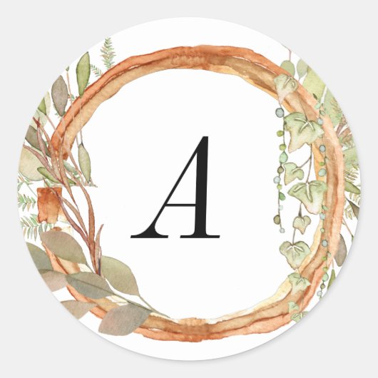 Rustic Country Wedding Sticker (Voorkant)